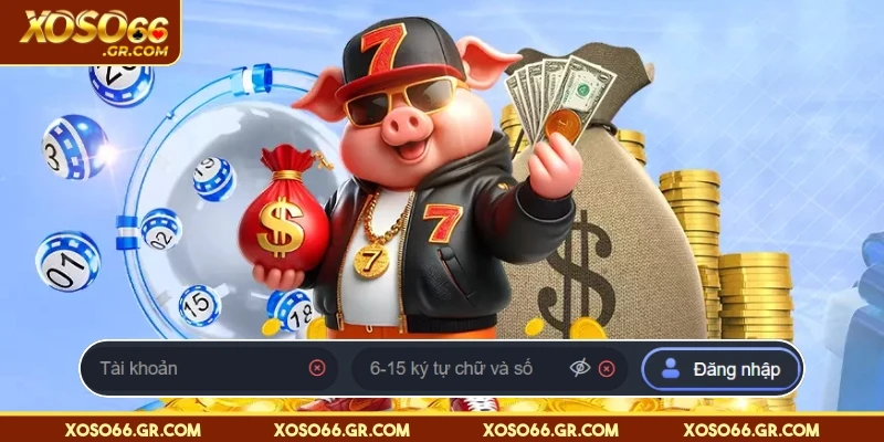 Điền đầy đủ thông tin đăng nhập vào hệ thống XOSO66